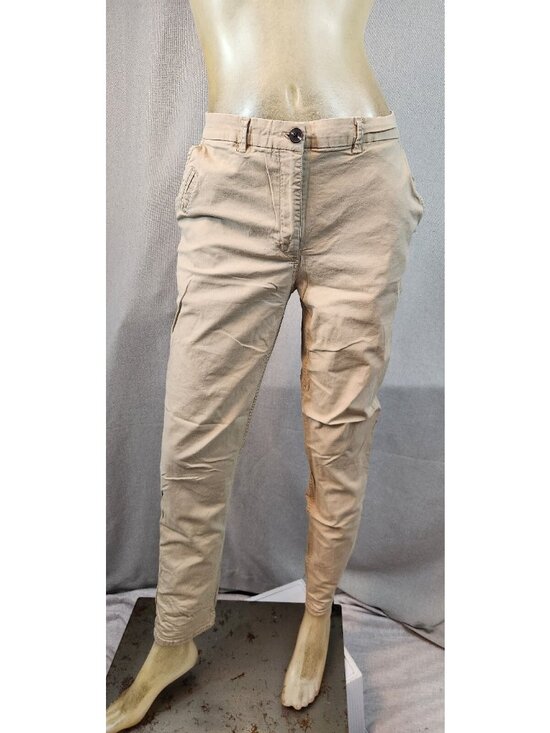 H&M Pants - H&M Solid Khaki Tan Stretch Skinny Slim 5Pocket Pants Slacks Size 4 SMALL Womens